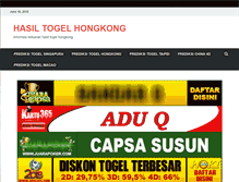 Tablet Screenshot of hasiltogelhongkong.com